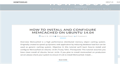 Desktop Screenshot of howtodojo.com